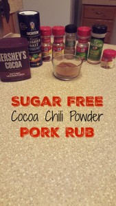 Sugar Free Cocoa Chili Powder Pork Rub
