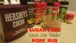 Sugar Free Cocoa Chili Powder Pork Rub