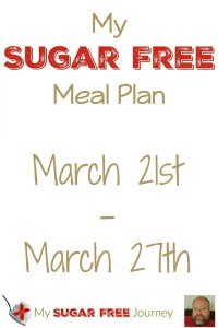 Sugar Free Meal Plan for March 21st-March 27th, 2016 