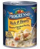 Progresso Rich & Hearty Hearty Chicken Pot Pie Style