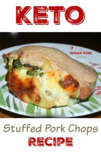 Keto Stuffed Pork Chops Recipe pin