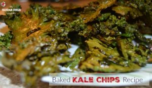 A Light and Crispy Baked Kale Chips Recipe.  Easy to Make and is a Great Side Dish or Snack!