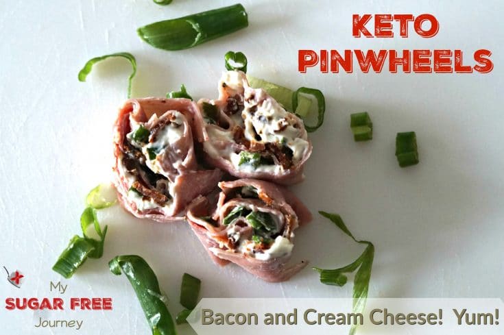 Low Carb Bacon and Cream Cheese Pinwheels