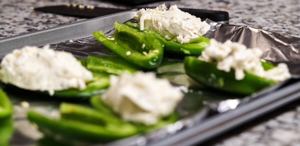 Mmmm...Stuff those peppers with delicious cream cheese!